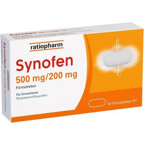 Synofen 500 mg/200 mg Filmtabletten 10 St