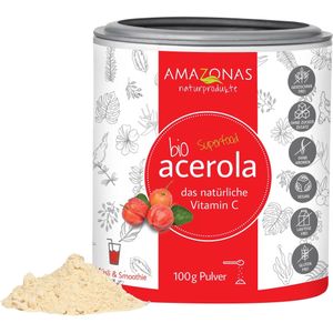 Acerola 100% Bio Pur natürliches Vit.C Pulver 100 g