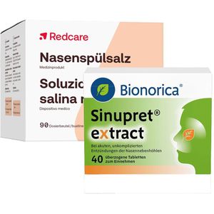 Sinupret® extract + Redcare Nasenspülsalz 40+90 St Set