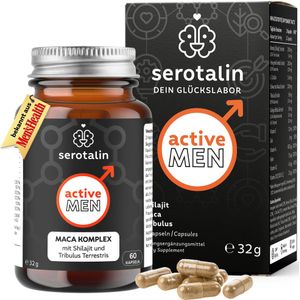 serotalin® Active MEN – hochdosierte Vitamine für Männer | 60 Kapseln Libido Potenz 0,032 kg