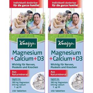 Kneipp Magnesium + Calcium D3 Tabletten 2x150 St