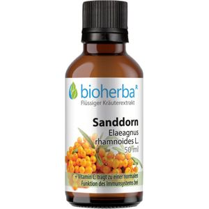 Bioherba Sanddorn Elaeagnus rhamnoides L. Tropfen Tinktur Extrakt 50 ml