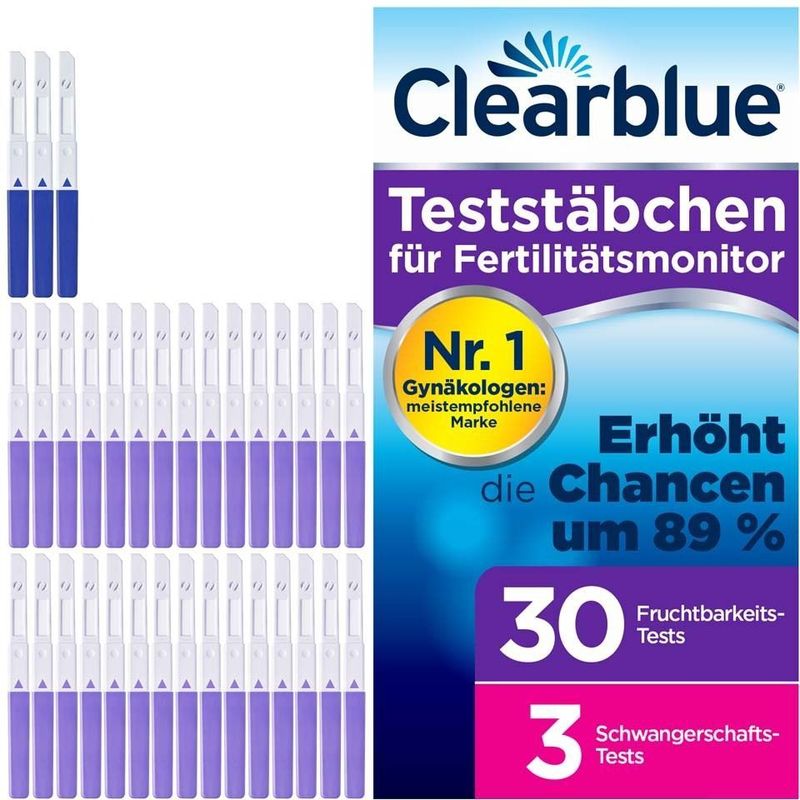 Clearblue Fertilitätsmonitor Teststäbchen 30+3 33 St