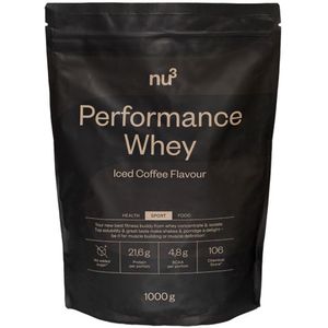 nu3 Performance Whey, Iced Coffee, Pulver 1000 g