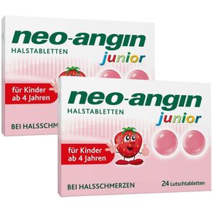Neo-Angin junior Halstabletten Doppelpack 2x24 St Lutschtabletten