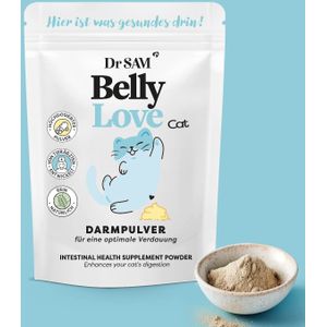 Dr. SAM BellyLove Cat - Hochdosiertes Darmpulver. Bringt Magen und Darm in Balance. 45 g Pulver