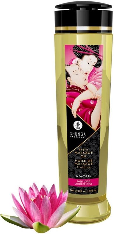 Massageöl mit Duft 'Erotic Massage Oil' | vegan, kaltgepresste natürliche Öle Shunga 240 ml