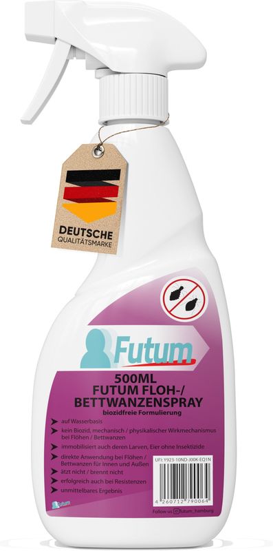 Futum 500ml Bettwanzen- / Flohspray 500 ml Spray