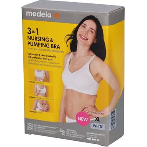 Medela 3in1 nursing & pumping BH XL weiß 1 St Bustier