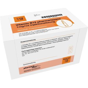 Vitamin B12 Pharmarissano 1 mg/ml Inj.-Lsg.Amp. 100x1 ml Injektionslösung
