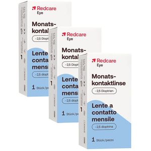 Redcare Monatslinse -2,75 3er-Pack 3x1 St Kontaktlinsen