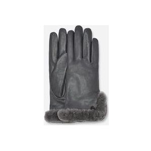 UGG® Handschoenen met split van leer en sheepskin voor Dames in Grey, Maat S, Shearling