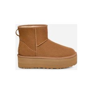 UGG® Classic Mini Platform-laars voor dames  in Brown, Maat 42, Suede