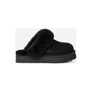 UGG® Disquette Slipper in Black, Maat 32.5, Suede