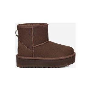 UGG® Classic Mini Platform-laars voor Grote Kinderen in Brown, Maat 35, Suede