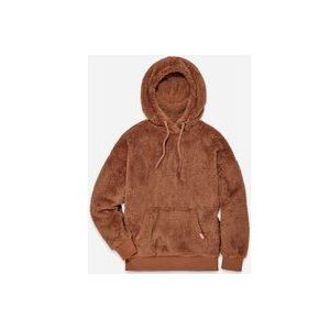 UGG® Loyra Sherpa-hoodie voor dames  in Cedar Bark, Maat XL, Fleece/Polyester/Katoen