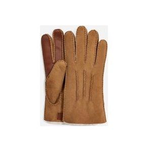 UGG® Contrast Sheepskin Handschoenen voor Heren in Brown, Maat M, Shearling