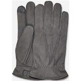 UGG® M 3 Point Leather Glove in Grey, Polyester
