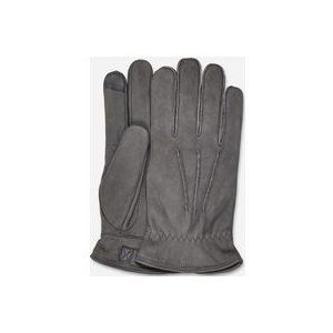 UGG® M 3 Point Leather Glove in Grey, Polyester