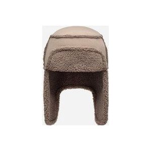 UGG® Muts met oorflappen van gebonden fleece in Brown, Maat L/XL, Polyester/Katoen/Fleece