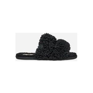 UGG® Maxi Scuffetta krullende pantoffel voor Dames in Black, Maat 42, Wol/Rubber