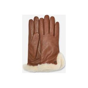 UGG® Handschoenen met split van leer en sheepskin voor Dames in Brown, Maat L, Shearling