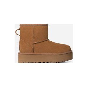 UGG® Classic Mini Platform-laars voor Grote Kinderen in Brown, Maat 35, Suede