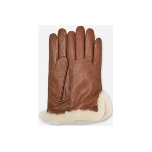 UGG® Handschoen met split van leer en sheepskin voor dames  in Brown, Maat L, Polyester