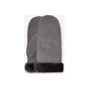 UGG® Sheepskin Embroider Handschoenen in Grey, Maat L/XL, Shearling