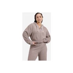 UGG® Hana-hoodie met rits voor Dames in Grey, Maat L, Polyester