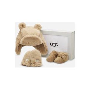 UGG® Bixbee-muts en wanten set voor Grote Kinderen in Blond, Maat 18, Textiel