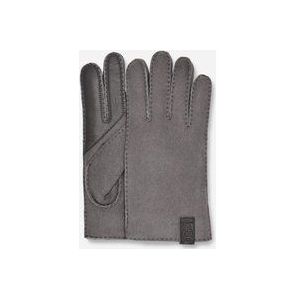 UGG® Sheepskin handschoen met overhandse stiknaden in Grey, Maat XL, Shearling