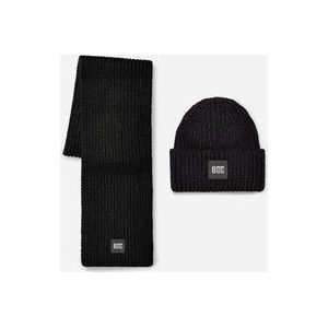 UGG® Chunky Rib Knit Hoed voor Dames in Black, Wol