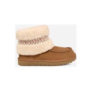 Mini-laars met UGG®-boordsel in Brown, Maat 43, Leder