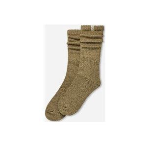 UGG® Tyla Slouchy Crew II Sock in Muted Brass, Katoen/Polyester/Rubber