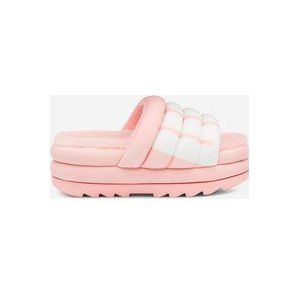 UGG® W Maxi Slide Logo in Pink Scallop, Maat 37, Wol