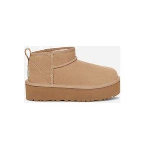 UGG® Classic Ultra Mini Platform-laars voor kinderen  in Beige, Maat 38, Suede