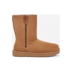 UGG® Classic Short Bailey-laars met rits in Brown, Maat 43, Leder