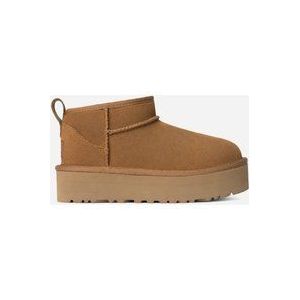 UGG® Classic Ultra Mini Platform-laars voor kinderen  in Brown, Maat 31, Suede