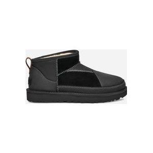 UGG® Classic Ultra Mini ReImagined-laars voor Dames in Black, Maat 40, Suede