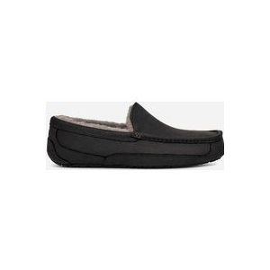 UGG® Ascot Pantoffels voor Heren in Black, Maat 41, Leder