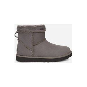 UGG® Classic Mini Shearling Braid-laars in Black, Maat 37, Wol/Polyester/Shearling