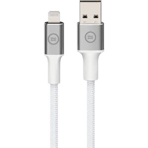 BlueBuilt USB-A-auf-Lightning-Kabel 3 m Nylon Weiß