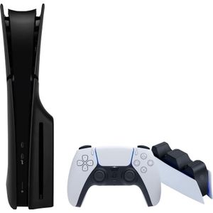 PlayStation 5 Slim mit Laufwerk + Schwarze Cover + Ladestation