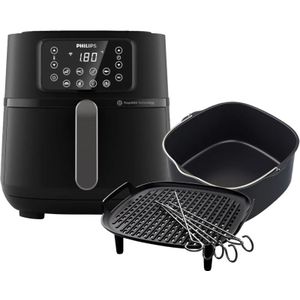 Philips Airfryer XXL Connected HD9285/93 + Grillrost + Backform
