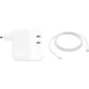 Apple 35W Power Adapter mit 2 USB-C-Anschlüssen + Apple USB-C-Ladekabel (2m)