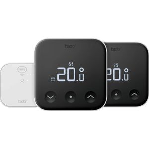 Tado Smart-Thermostat X Kabelgebunden Starterpaket + zusätzlicher kabelgebundener Wandthermostat