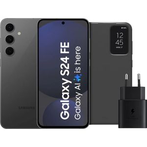 Samsung Galaxy S24 FE 256GB Grau 5G + Zubehörpaket