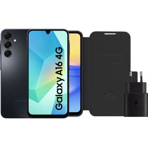 Samsung Galaxy A16 128GB Schwarz 4G + Zubehörpaket