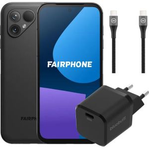 Fairphone 5 256GB Schwarz 5G + Ladeset